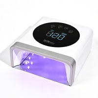 Lampe à ongles UV LED professionnelle à grand écran LCD, sécheuse à ongles portable pour usage domestique