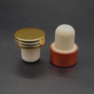 Tapa de corcho con estampado personalizado, tapón de corcho para botella de vino de <span class=keywords><strong>750</strong></span> ml, 500 ml, color dorado, 19 mm - Product Image 4