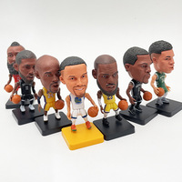 Art populaire européen 3D Basketball Star Résine Bobble Head Dolls Custom Home Decor YX Sports Statue Offre Spéciale Figurine Modèle