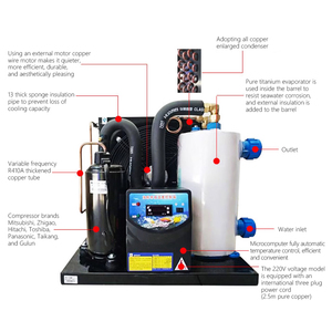 Máy làm lạnh nước công nghiệp 220V, nguồn cung cấp nhà máy, dùng cho công nghiệp - Product Image 3