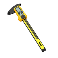 Pied à coulisse électronique portable en plastique, numérique, 0-150 mm, précision 0,1 mm, instrument de mesure manuel pour le bricolage et la maison