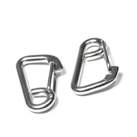 Boucles à ressort de type couteau en acier inoxydable de haute qualité, plaqué zinc, attaches rapides légères, liens de connexion rapides