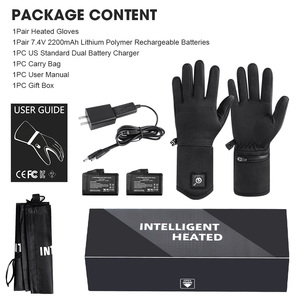 Gants de ski électriques rechargeables, imperméables, thermiques, chauffants, en Lycra, pour l'hiver, pour le snowboard - Product Image 6