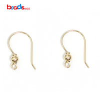Beadsnice צרפתית עגיל ווים גולדפילד Earwires אוזן קרס עגיל מציאת רכיבי תכשיטי ביצוע אביזרי ID39870