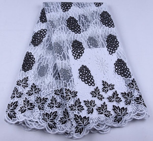 1644 Africain Français Dentelle Tissu 2019 Pur Blanc Dentelle Tissu Garnitures <span class=keywords><strong>Broderie</strong></span> - Product Image 2