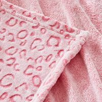 Jeté rose à imprimé léopard, jeté en flanelle polaire à imprimé guépard, jeté en peluche mignon pour canapé, 50 x 60 pouces