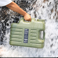 Seau de stockage d'eau extérieur de qualité alimentaire, réservoir d'eau en plastique épaissi avec bec verseur et poignée