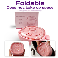Chauffe-cire pliable en silicone 500 ml, pot de fusion de cire portable pour l'épilation, salon et usage domestique, OEM