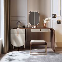 Table de maquillage de luxe Offre Spéciale lumineuse chambre coiffeuse de rangement moderne avec miroir led coiffeuse de maquillage de style créatif
