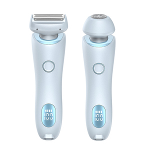 Épilateur 2 en 1 pour femmes, <span class=keywords><strong>rasoir</strong></span> à double tête, tondeuse pour poils pubiens, <span class=keywords><strong>rasoir</strong></span> rotatif rechargeable, étanche - Product Image 5