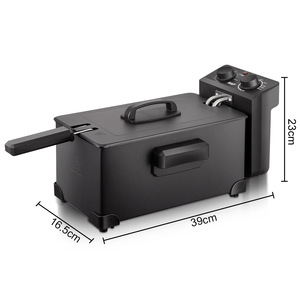 Friteuse Électrique de Comptoir Premium 3L, Meilleure Vente, Température Constante, Idéale pour la Maison et les Stands, pour Frites, Brochettes et Snacks - Product Image 6