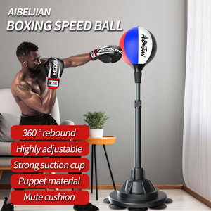 Sac de frappe portable détachable en cuir PU, réglable, avec boule de vitesse, pour l'entraînement de boxe des adolescents et des adultes - Product Image 5