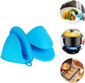 Maniques de cuisine en silicone sans BPA, résistantes à la chaleur, mini-gants de four en silicone pour la cuisson - Product Image 5