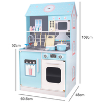Jouets de cuisine en bois 2 en 1 pour enfants, maison de poupée en bois, jeux de simulation, jouets de cuisine en bois pour enfants
