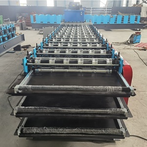 Vật liệu xây dựng ibr Bảng điều chỉnh tôn kim loại thép tráng men ngói làm tấm lợp máy móc ba lớp cuộn tạo thành máy - Product Image 6