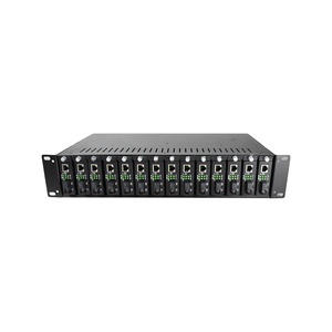 14 Slots Media Converter <strong>Rack</strong> Fiber Optic Converter <strong>Rack</strong> 4 Fans Converter <strong>Rack</strong>