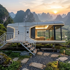 Cabaña Cápsula Espacial Resistente al Viento, Impermeable y Anticorrosión con Muebles <span class=keywords><strong>de</strong></span> Baño Completos para <span class=keywords><strong>Chalet</strong></span> <span class=keywords><strong>de</strong></span> <span class=keywords><strong>Vacaciones</strong></span> en Montaña o Lago - Product Image 5