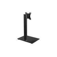 Soporte Resistente AUKI para un Monitor, Ajustable de 13-32 Pulgadas, Base Firme, Capacidad 35 kg, Acero Negro, Ideal para Oficina