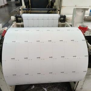 60gsm/65gsm Sky/Light <b>Blue</b> Glassine Self Adhesive <b>Paper</b> Korea Hot TOP/ECO Thermal Label Sticker Half Jumbo <b>Rolls</b> - Product Image 4