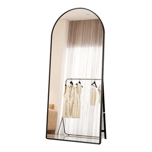 Nhà Máy Cung Cấp Tempered Gương Lớn Vàng Vòm Kim Loại Đầy Đủ Chiều Dài Dài Đứng Sàn Không Thể Phá Vỡ Gương Miroir Espejo Spiegel - Product Image 3