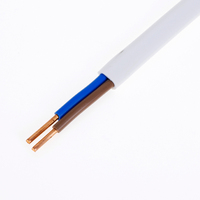 Hochwertiges 300/500V BVVB Flachkabel 1,5 2,5 4 6mm Flammhemmendes Kupferleiterkabel Isolierter Kupferdraht