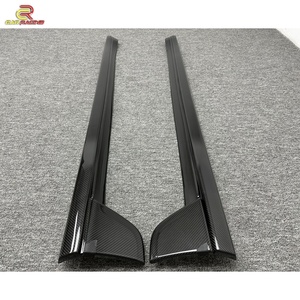 ชุดแต่งสเกิร์ตข้างคาร์บอนไฟเบอร์แห้งคุณภาพสูงสไตล์ Tehart สำหรับรถ Porsche Carrera 992 Turbo S ปี 2020-2023 - Product Image 5