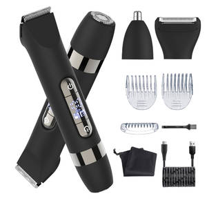 HATTEKER HT-595 Rasoir électrique multifonctionnel 4-en-1 pour femmes - Rasoir étanche, tondeuse à poils du nez, épilateur - Product Image 1