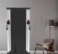 Système de poulies multiples avec empilements de poids en acier personnalisés, appareil de musculation à câbles croisés, machine à câbles murale