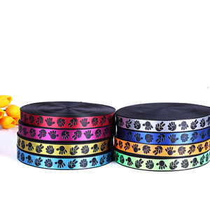 Giá Tốt Nhất Bán Buôn <span class=keywords><strong>45Mm</strong></span> 100% <span class=keywords><strong>Polyester</strong></span> Sọc Thêu Thân Thiện Với Môi An Toàn <span class=keywords><strong>Webbing</strong></span> Với Biểu Tượng Tùy Chỉnh - Product Image 4