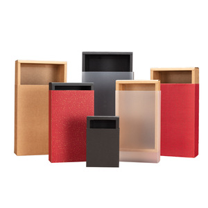 定制礼品纸板包装抽屉纸盒带窗口 - Product Image 2