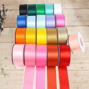 Cinta de Satén de Poliéster Ecológica de 4cm para Envolver Ramos de Flores, Regalos de Boda y Navidad, 100 Yardas, Venta al Por Mayor de Fábrica - Product Image 3