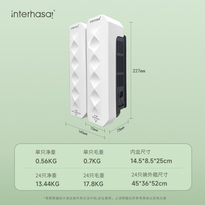 Interhansa Wall Mounted Soap Dispenser 350Ml Manual Hand Press For Hotel Guesthouse - Product Image 5