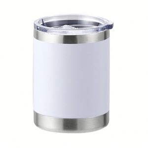 Souvenir d'entreprise, logo personnalisé, gobelet de voiture en acier inoxydable de 300 ml, gobelet court en métal isolé mat coloré - Product Image 5