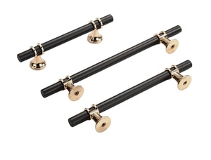 Manija de puerta de armario de latón macizo al por mayor, manija de puerta de muebles, manija de cobre de un solo orificio de estilo escandinavo - Product Image 2