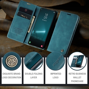 Vendita calda Caseme Retro custodia in pelle per <span class=keywords><strong>Samsung</strong></span> Galaxy M33 M53 5G M31 M51 M30S <span class=keywords><strong>M21</strong></span> M20 M10 Flip Stand Cover - Product Image 5