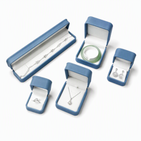 Boîte à bijoux LED avec extérieur en cuir PU, doublure en velours, pour ranger bagues, bracelets, pendentifs, boucles d'oreilles, idéale pour un cadeau de mariage