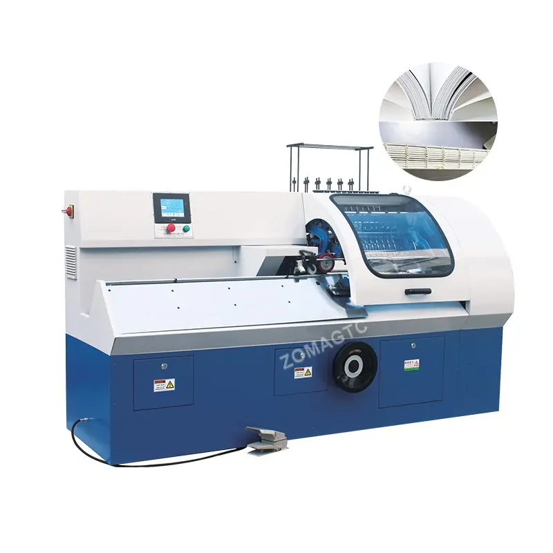 460D/460E Semi-automatic Book Sewing Machine Program Thread Book Binding Machine with Cover
