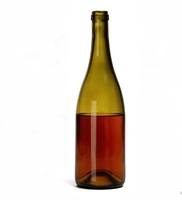 Botol Bahan Bakar Silinder Kaca Voltan 750ml dengan Segel Gabus untuk Wiski, Rum & Minuman Keras