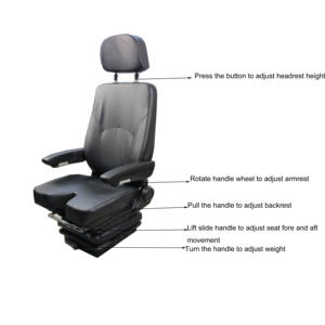 ที่นั่งระงับเครื่องจักรกลสำหรับรถขุดเครน - Product Image 4