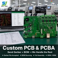 Solution complète d'assemblage de circuits imprimés (PCBA) clé en main, SMT, DIP, approvisionnement en composants BOM, du prototype à la production en série, classe 3 IPC, usine certifiée ISO9001