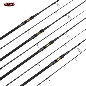 TK19011 IM10 di alta fibra di carbonio telecarp 3 sezioni telescopiche canna da carpa 9 '10' 3.0lbs 3.5lbs da viaggio canne da pesca con FUJI