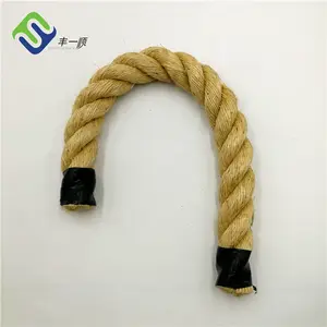 High Quality Rope for 3 strand twist natural color sisal ropes for marine usage