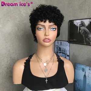 DREAM.ICE'S HAIR Wholesale Short Bob human hair color wigs human hair for black women colored wig cheap good quality