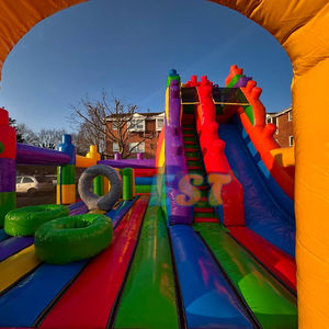 Bloc de construction de jeu de Legooing gonflable de qualité commerciale toboggan gonflable Combo château sautant gonflable pour les enfants - Product Image 6