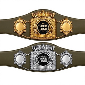 Cinturón de campeonato de boxeo personalizado, cinturón de artes marciales de cuero unisex, cinturón de Muay Thai, cinturón de boxeo hecho a medida. - Product Image 1