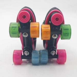 Yijiu Regenboog Rolschaatsschoenen Met 4 Pu Kleurrijke Wielen Voor Dames En Heren Indoor & Outdoor - Product Image 2