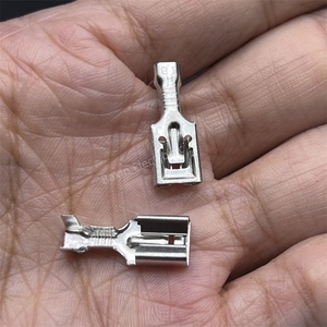 DJ6226-6.3B terminale connettore automatico serie 6.3mm in ottone stagnatura con terminale stampato a freddo cablaggio Plug-in terme a crimpare 7116-2873 - Product Image 2