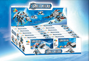 QIZHILE 12 in 1 space mecha collect, astronave o space ship building block,toys bricks plastic space ship creative building blo - Product Image 2