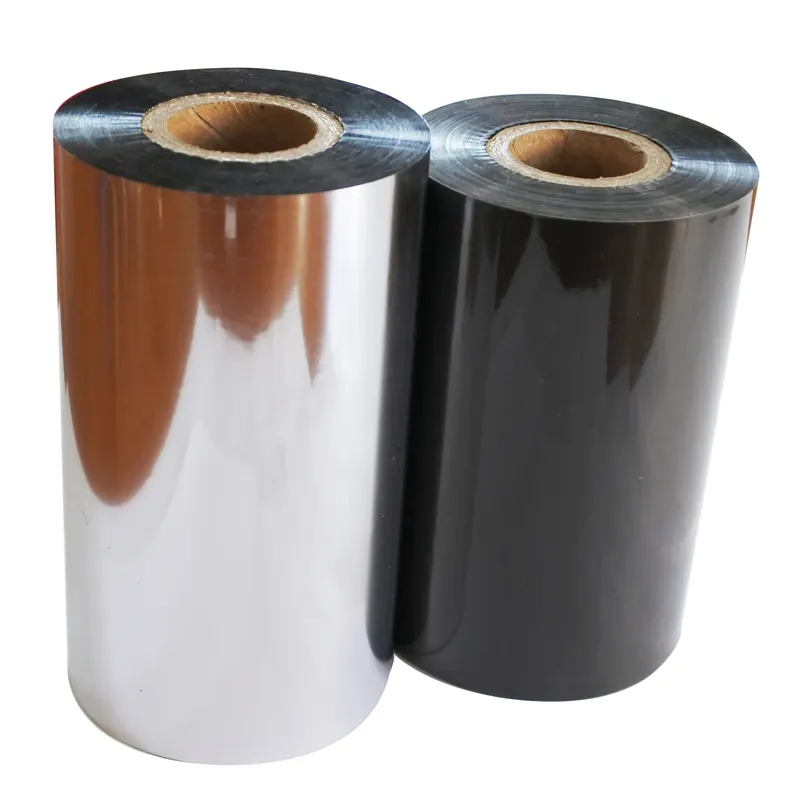 Printer Ribbon 30 X 700 55mm Jumbo Rolls Resin Gold Colorful Thermal Transfer Ribbon