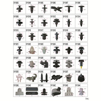 Rivet en plastique automobile, pare-chocs d'aile, kit de clips de verrouillage intérieur, clips automobiles